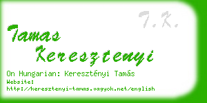 tamas keresztenyi business card