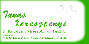 tamas keresztenyi business card